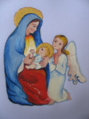 košieľka do krstu -  Mária ma ochráni