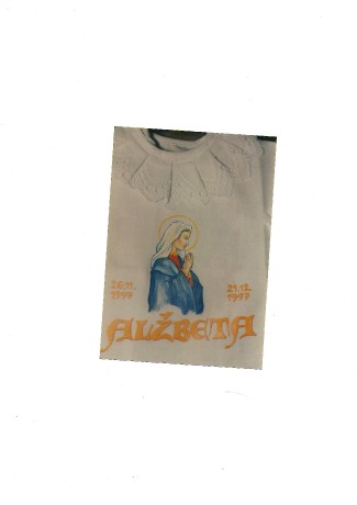 košieľka do krstu - s modlitbou do života