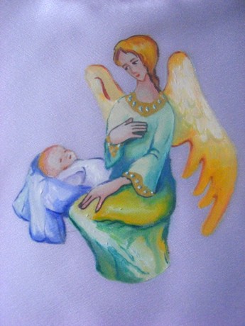 košieľka do krstu - Budem ťa vždy ochraňovať