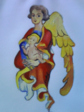 košieľka do krstu - Anjel ma ochráni