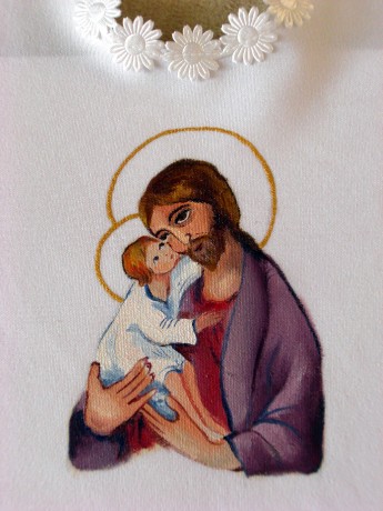 košieľka do krstu - sv. Jozef